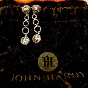 John Hardy sterling silver drop earrings